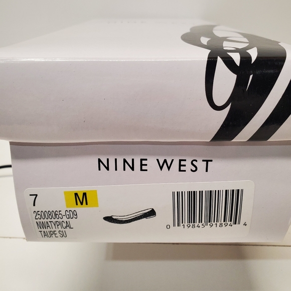 Nine west round toe cut-out slip on Taupe Suede ballet flat - Picture 10 of 13